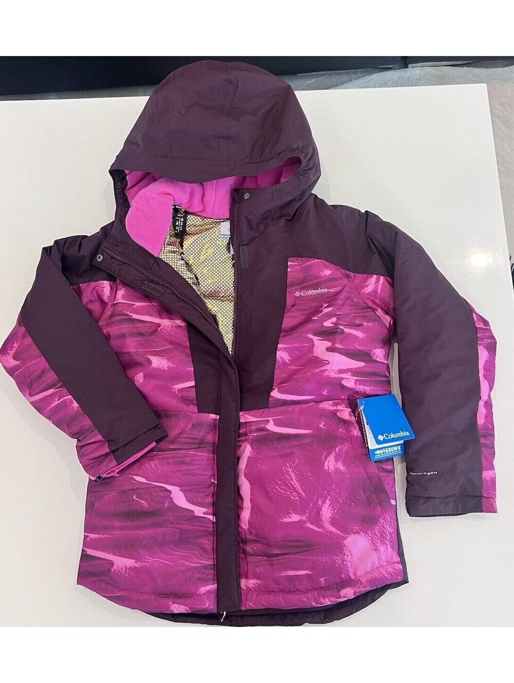 $100 COLUMBIA YOUTH MIGHTY MOGUL III PRINTED JACKET Size Medium - Picture 3 of 10